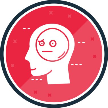 Baş simge vektör çizim