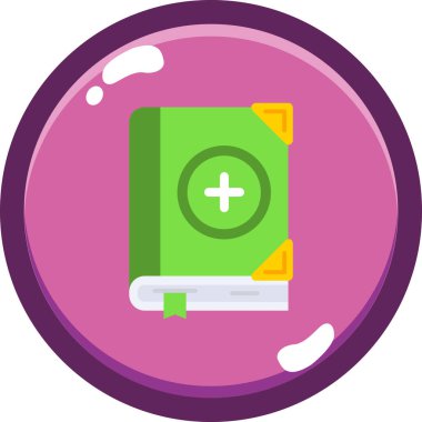 Kitap simgesinin vektör illüstrasyonu