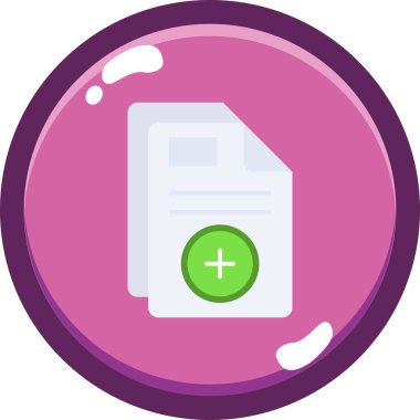 belge simgesi vektör illüstrasyonu