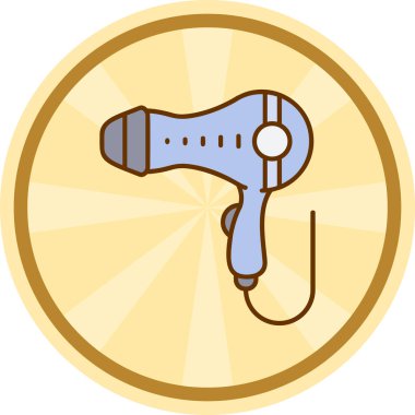 Kurutucu. Web simgesi basit illüstrasyon