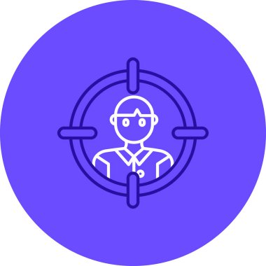 İnsan simgesinin vektör illüstrasyonu