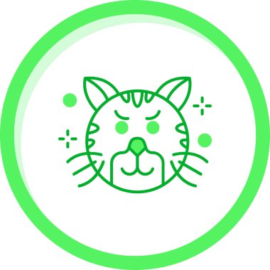 kedi modern simge vektör illüstrasyonu