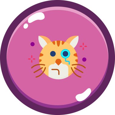 Pembe gözlü şirin bir kedi.