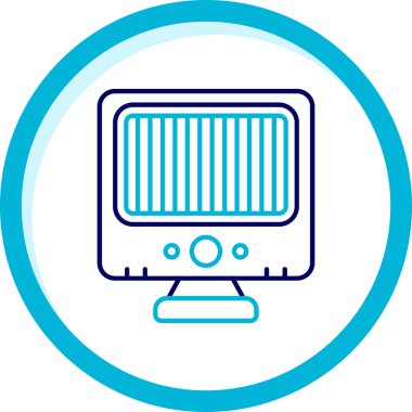 Bilgisayar. Web simgesi basit tasarım