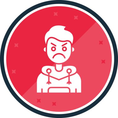 üzgün adam simgesi vektör illüstrasyonu