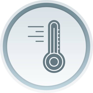 termometre simgesi, vektör illüstrasyonu