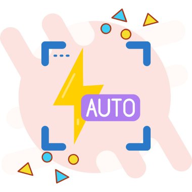 Araba simgesinin vektör illüstrasyonu