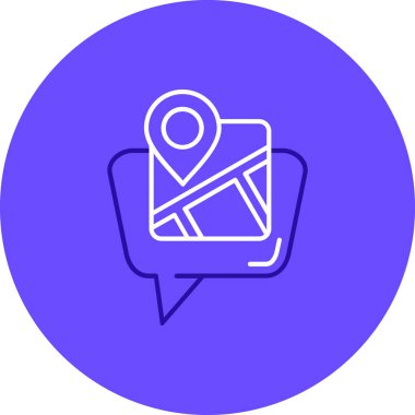 lokasyon haritası simgesi yumuşak mavi arkaplanda izole edilmiş moda tasarım biçimi