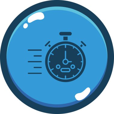 Saat. Web simgesi basit illüstrasyon