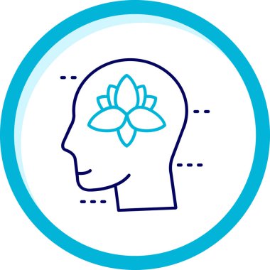 Çiçek. Web simgesi basit illüstrasyon