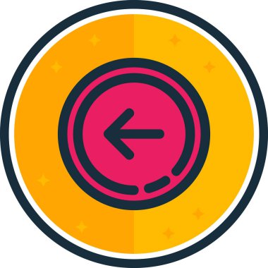 Çemberin yuvarlak bir simgesinin saat ile gösterimi