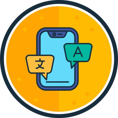 Akıllı telefon. Web simgesi basit illüstrasyon