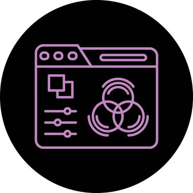 seo modern simgesinin vektör illüstrasyonu