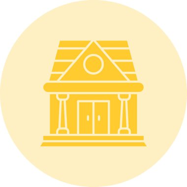 Ev. Web simgesi basit illüstrasyon