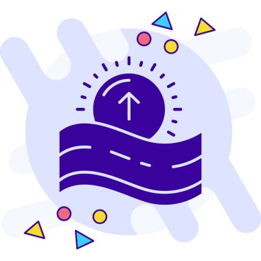 Yol tabelası. vektör simgesi illüstrasyonu