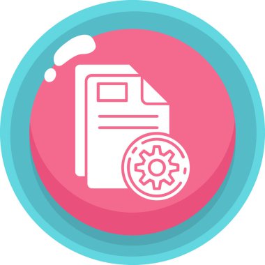 Para simgesi, vektör çizim