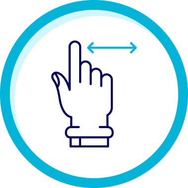 Dokunma simgesinin vektör illüstrasyonu