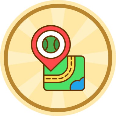 konum haritası vektör illüstrasyonu