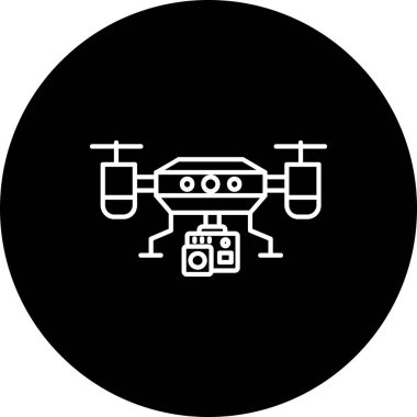 vektör drone simgesi illüstrasyonu