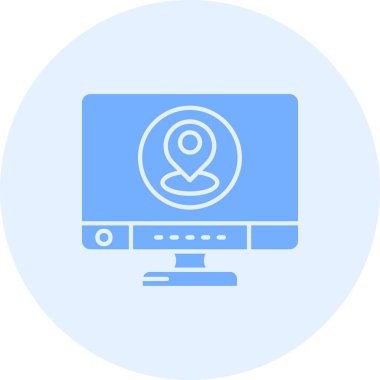 Bilgisayar. Web simgesi vektör illüstrasyonu