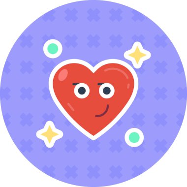 Sevgililer Günü ikonu vektör illüstrasyon grafik tasarımı