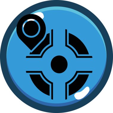 Hedef. Web simgesi basit illüstrasyon