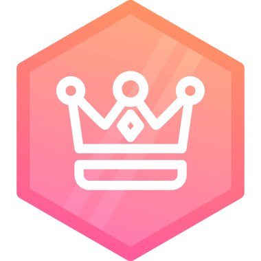 Beyaz zemin üzerinde elmas simgesi olan renk çizgisi tacı. Gradyan dairesel dinamik şekiller. vektör.