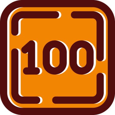 Kahverengi arkaplanda 10 kare turuncu damga