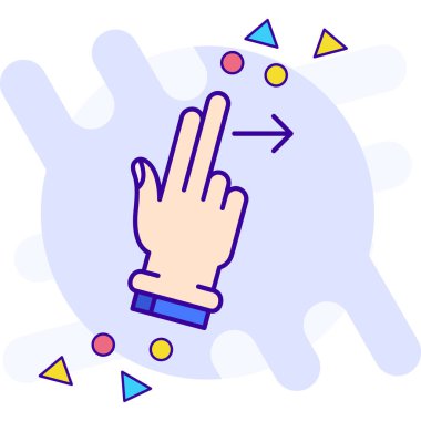 parmak jest simgesi - özet biçimi