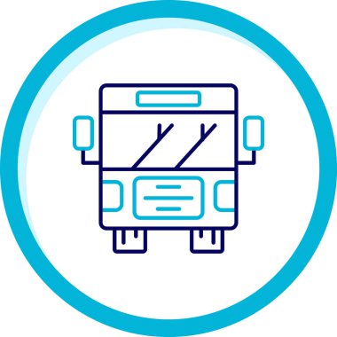 bus simgesi vektör illüstrasyonu