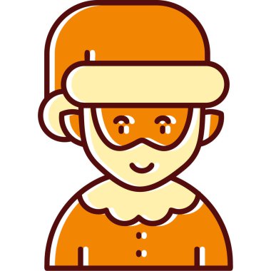 kadın simge vektör illüstrasyonu izole vektörü