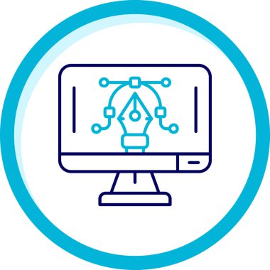 bilgisayar simgesi vektör illüstrasyonu