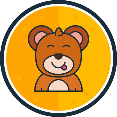 Hayvan. Web simgesi basit illüstrasyon