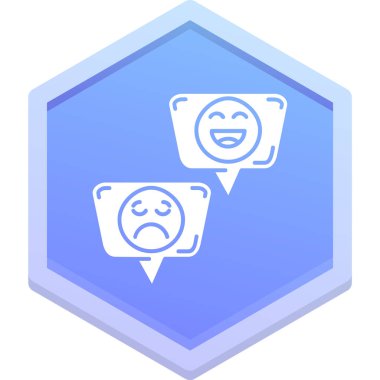 Sohbet mesajı simgesi, izometrik stil