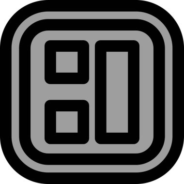 9 numaralı simge vektör illüstrasyonu