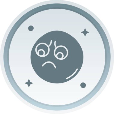 Moda tarzında izole edilmiş ay simgesi