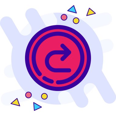 Modern bir simgenin vektör illüstrasyonu