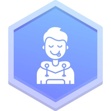 kadın vücut simgesi, basit vektör illüstrasyonu