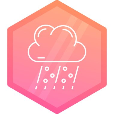 vektör yağmurlu hava simgesi
