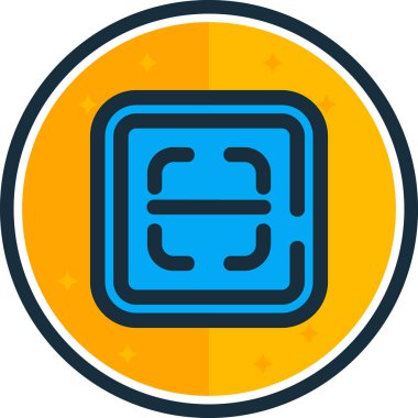 Modern bir simgenin vektör illüstrasyonu