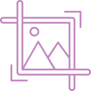 Modern simgenin vektör illüstrasyonu