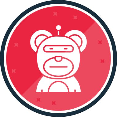 robot ikon vektör illüstrasyonu