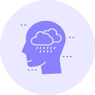 Bulut simgesi vektör illüstrasyonu