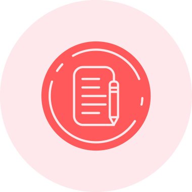 Belge simgesinin vektör illüstrasyonu