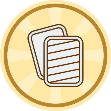 Bir kitap simgesinin vektör illüstrasyonu