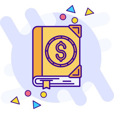 Dolarlık banknot simgesi - taslak biçimi