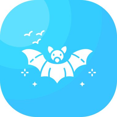 yarasa simgesi vektör illüstrasyonu