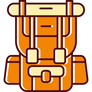 Sırt çantasının vektör illüstrasyonu