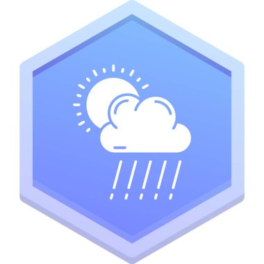 Bulut simgesi vektör illüstrasyonu