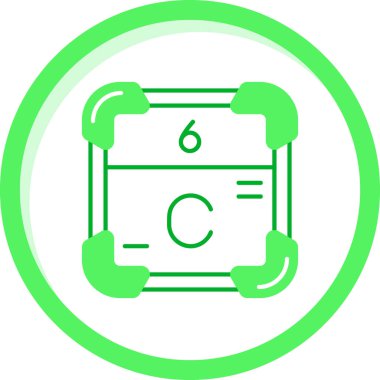 Eşsiz Kimyasal Yapı Vektörü Şekil Simgesi